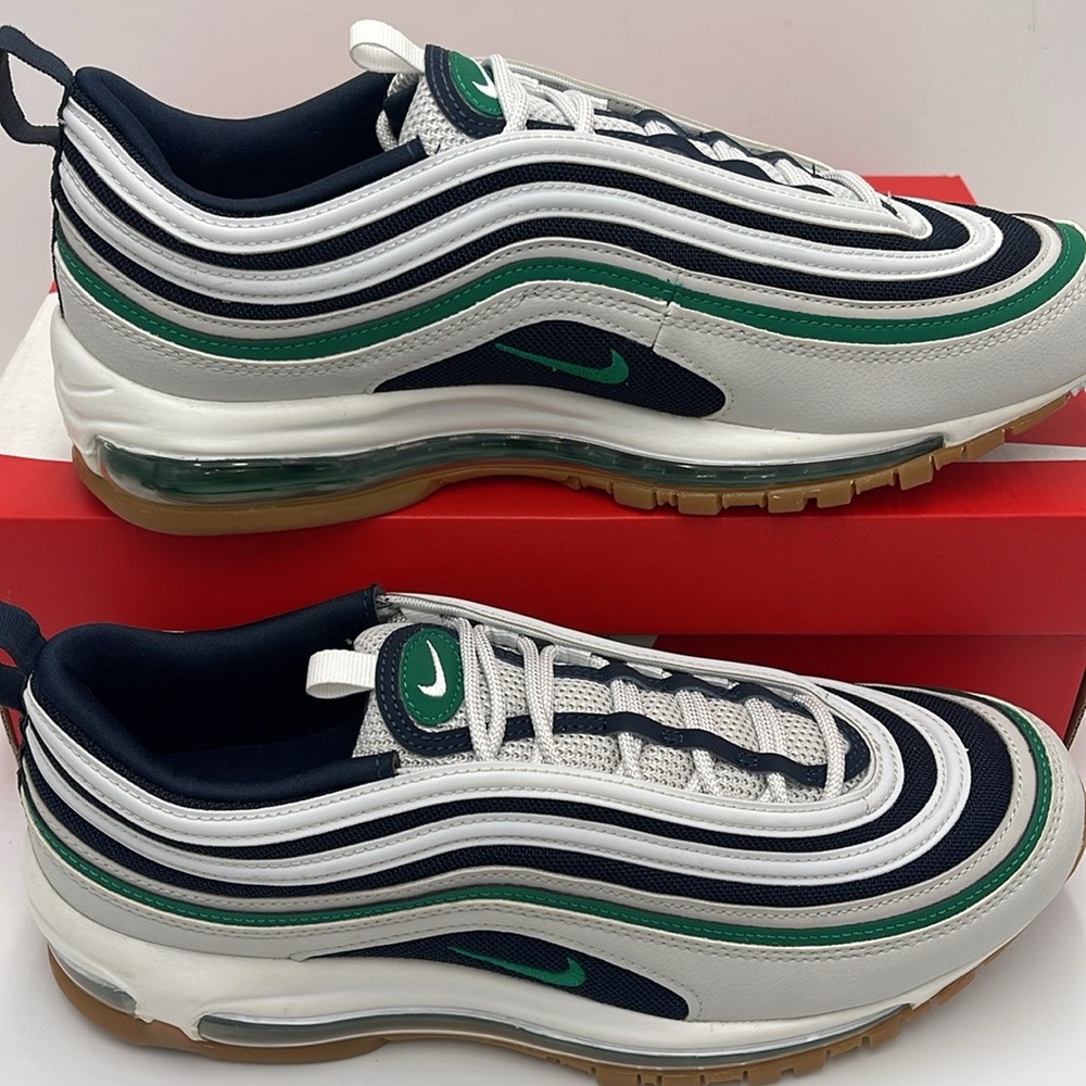 Nike Men’s Air Max 97
Photon Dust/Dark Obsidian/ White/Malachite
921826-021 Snkr - Picture 3 of 13